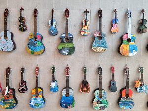 Hampshire schoolchildren transform broken musical instruments into inspiring climate art