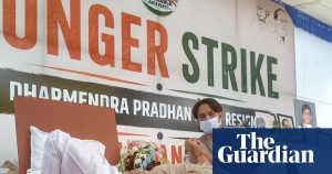 ‘I’m sorry but I’m unable to speak’: hero of India’s Cockroach celebration weakens on 19th day of appetite strike